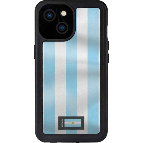 Argentina Soccer Flag iPhone 15 Waterproof Case